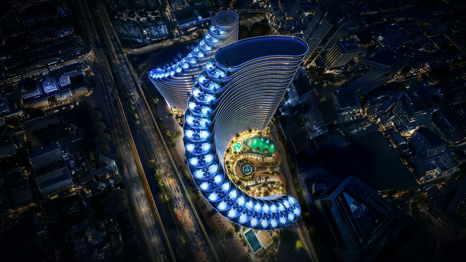 Binghatti Skyflame — official exterior rendering