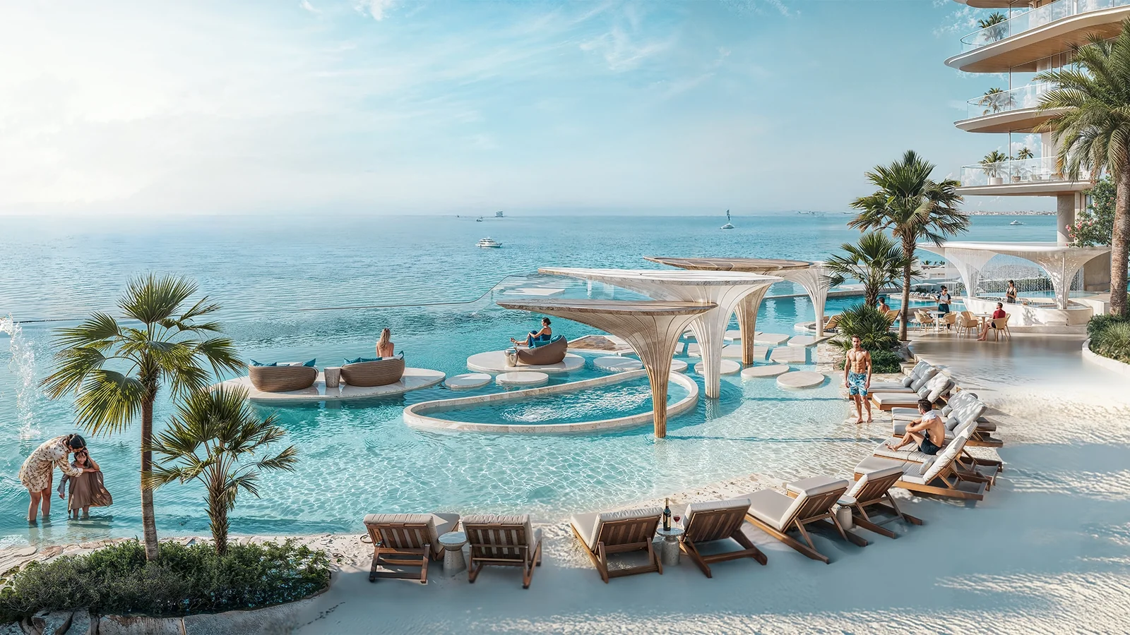 Pool at Breez by Danube — official developer rendering