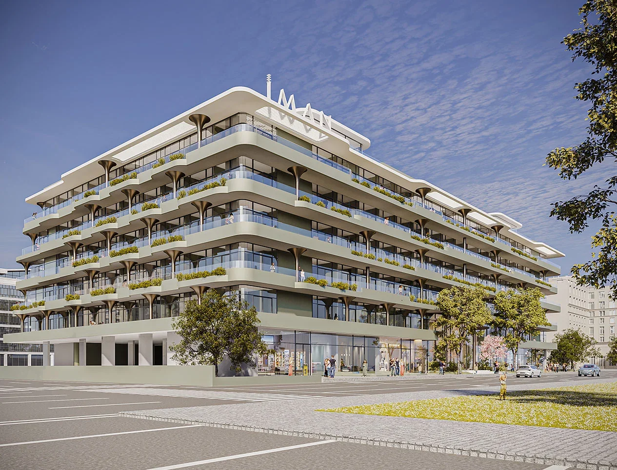 Official architectural render of Gardens 2 in Arjan
