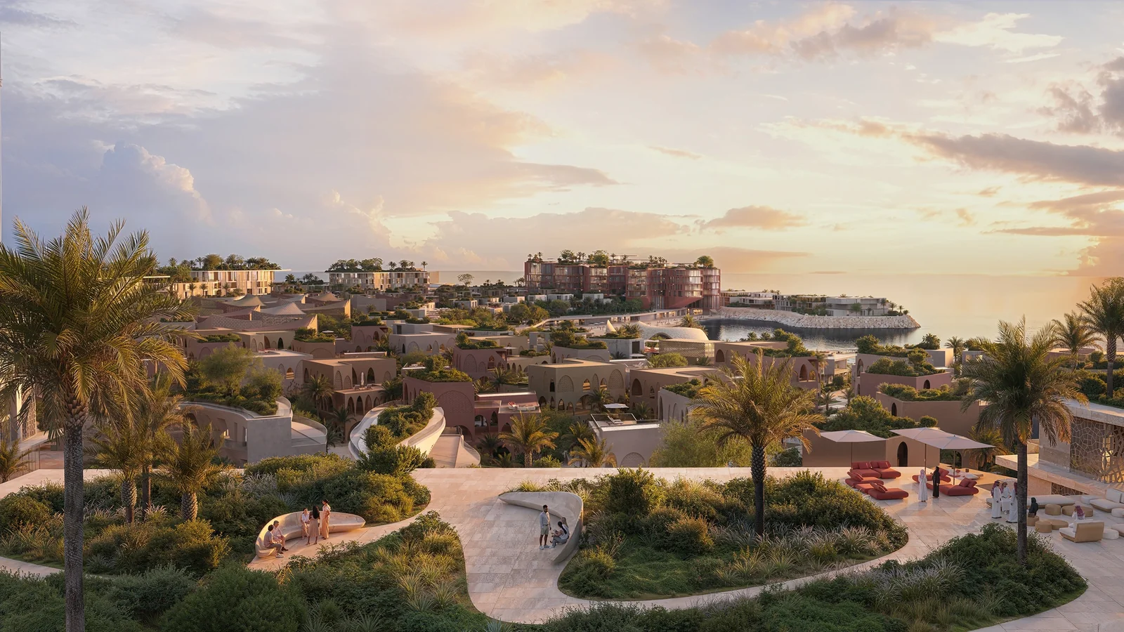 Official architectural render of Mira Coral Bay in Ras Al Khaimah