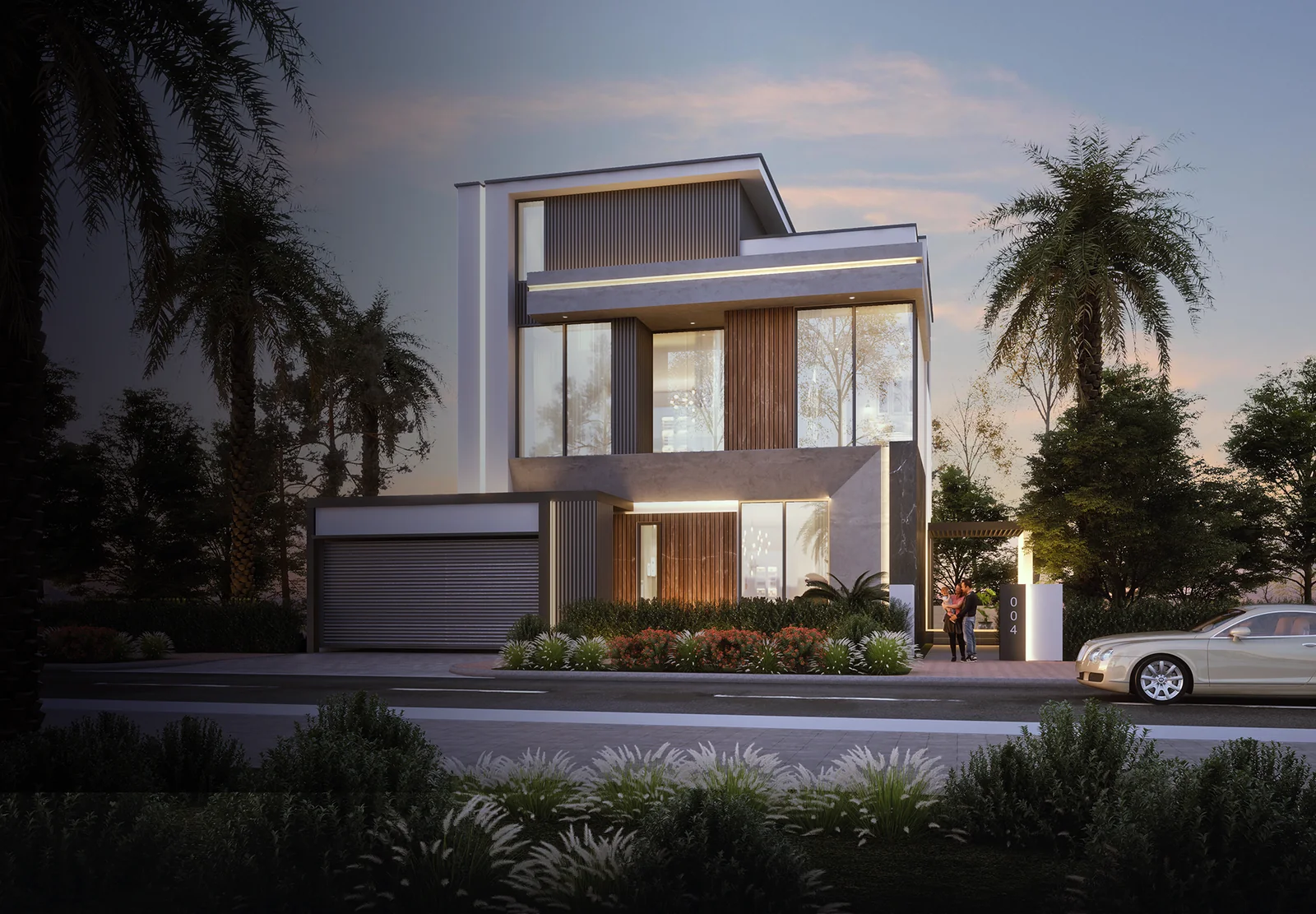 Official architectural render of a Paradise Hills villa in Dubailand