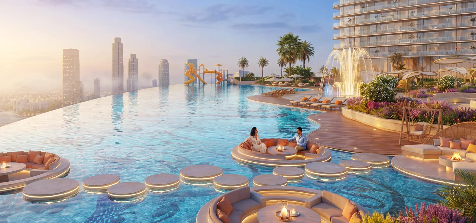Serenity Pool at Serenz by Danube — official developer rendering