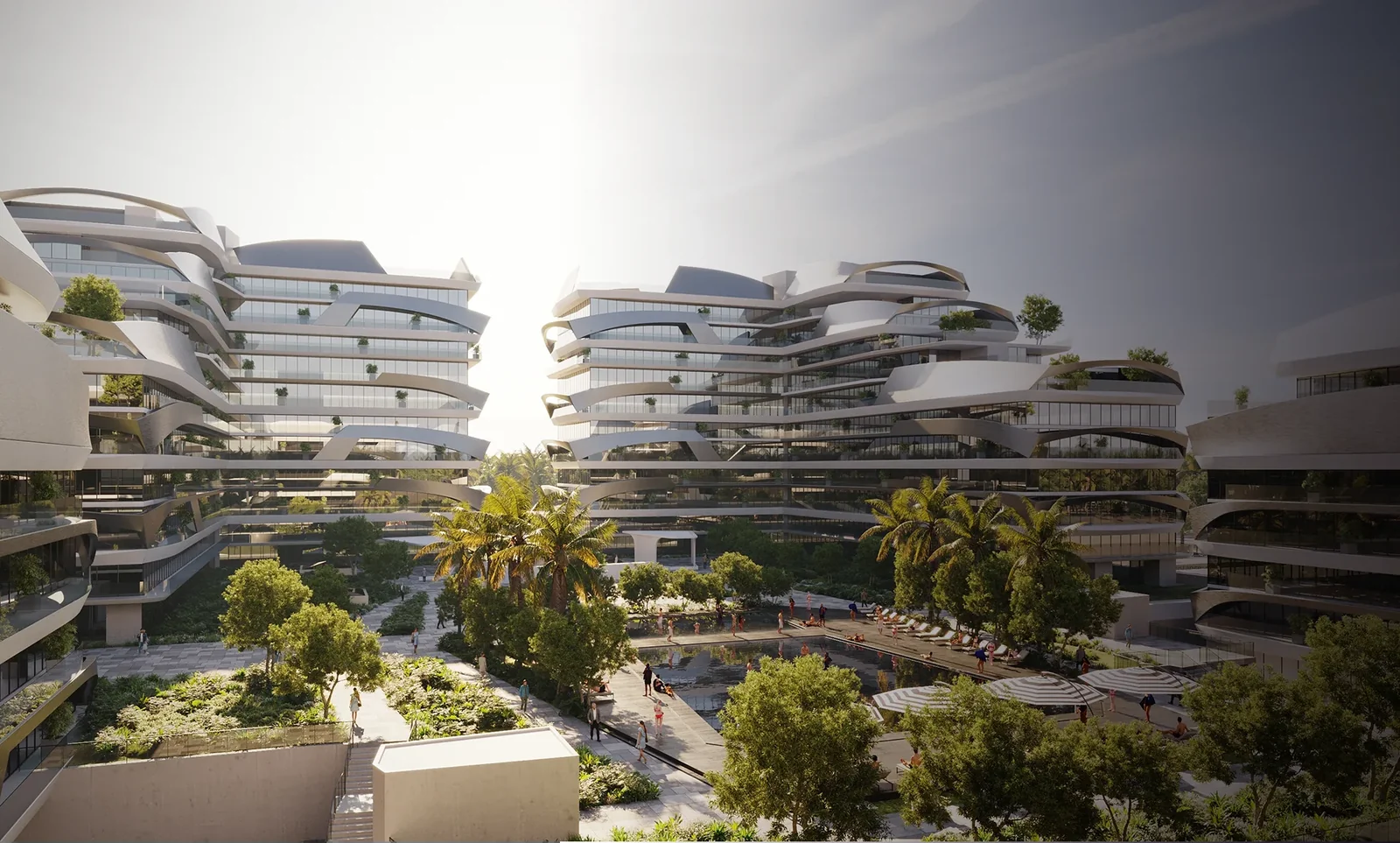Official architectural render of Tonino Lamborghini Residences in Meydan